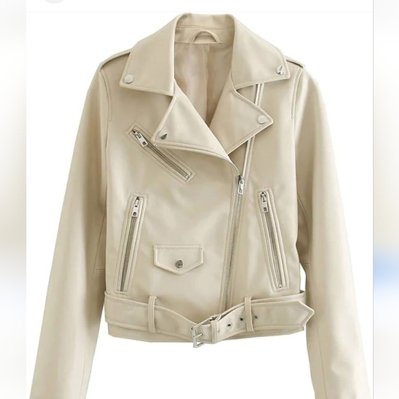 Zara NWOTs Faux Leather Moto Jacket - Picture 5 of 11